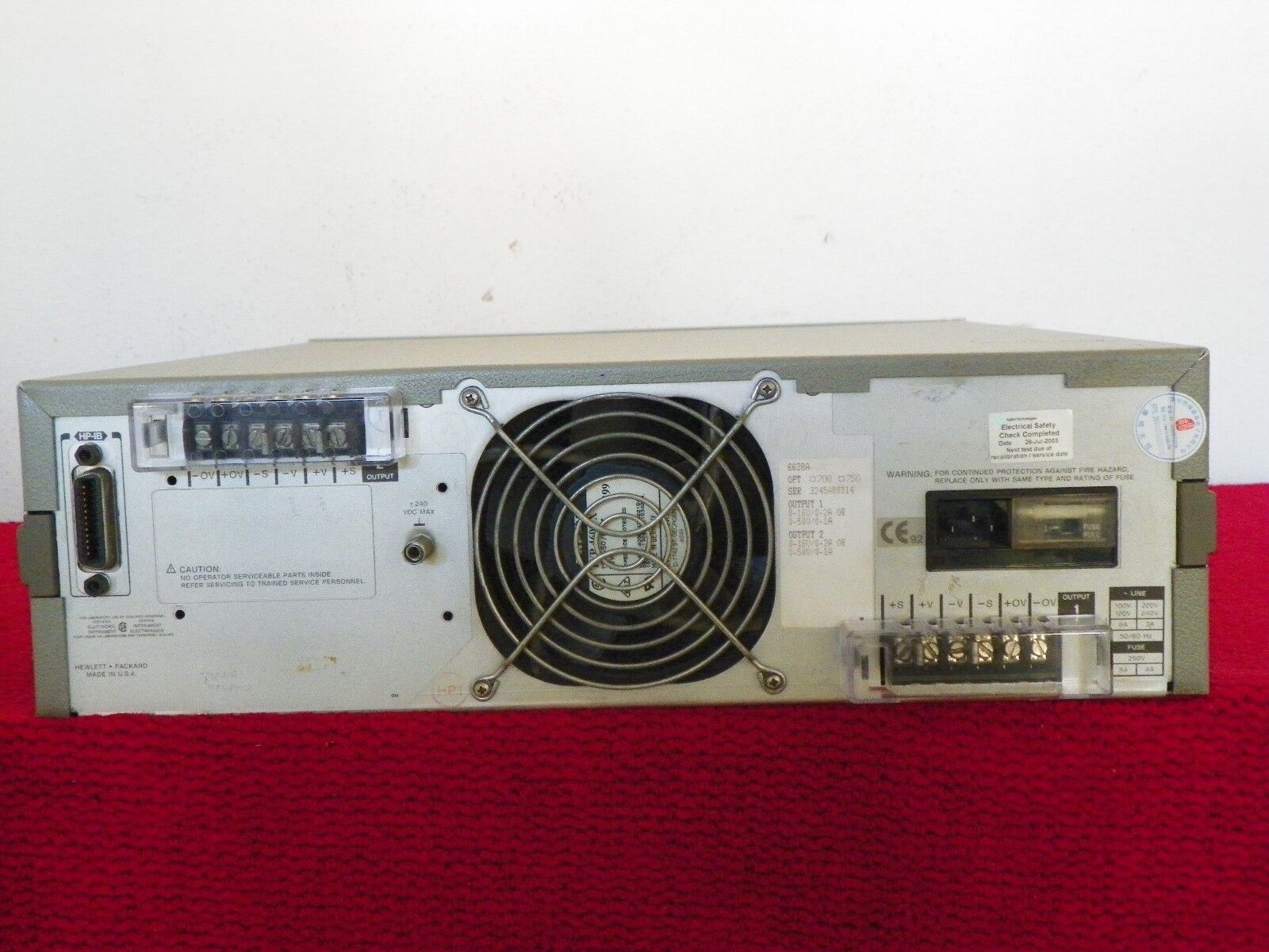 Agilent HP 6628A Dual Precision Power Supply, 50W, NIST cal w/DATA (12 in stock Agilent HP 6628A Dual Precision Power Supply, 50W, NIST cal w/DATA (12 in stock